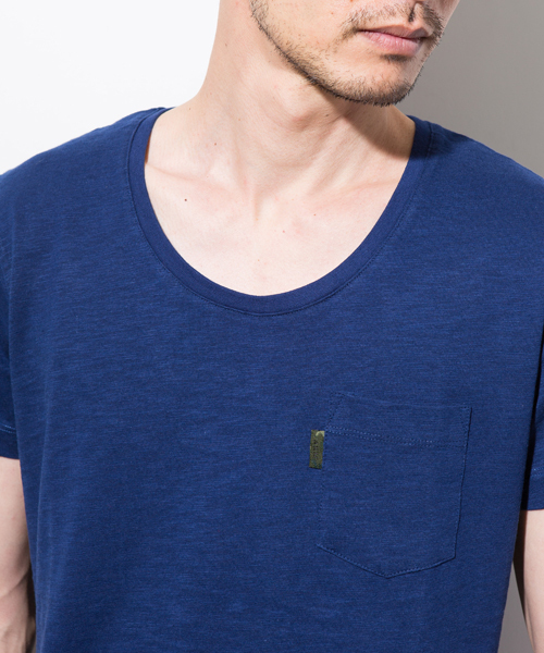 AKM Contemporary（エイケイエムコンテンポラリー）の「【AKM Contemporary】クルーネックスラブポケTEE（Tシャツ/カットソー・メンズ・ネイビー/ブラック/グレー/ホワイト・SMALL/MEDIUM/LARGE）」の16枚目の写真