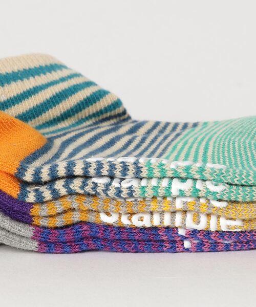 stample(スタンプル)の「サンセットボーダーアンクルソックス3P(ソックス/靴下・キッズ・A/B・S/M/L/LL)」の4枚目の写真