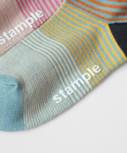 stample(スタンプル)の「サンセットボーダーアンクルソックス3P(ソックス/靴下・キッズ・A/B・S/M/L/LL)」の7枚目の写真