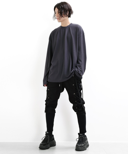 minsobi ミンソビ　スウェットサルエルパンツ　ブラック minsobi ミンソビ スウェット サルエルパンツ ジョガーパンツ ブラック