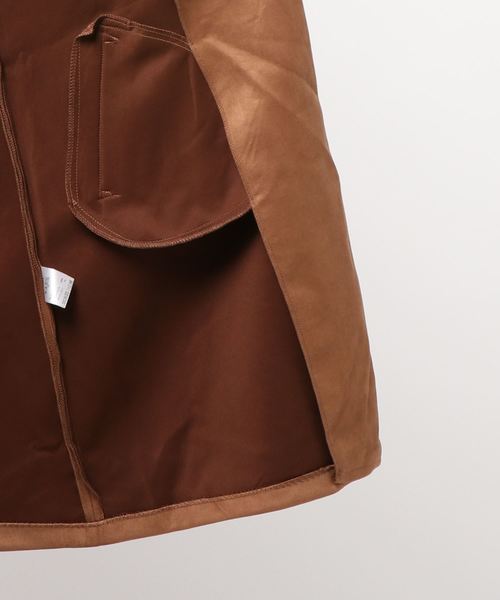 BELLUNA（ベルーナ）の「スエード調素材ロングジレ（その他アウター・レディース・キャメル/カーキ・X-LARGE/MEDIUM/LARGE/XX-LARGE）」の6枚目の写真