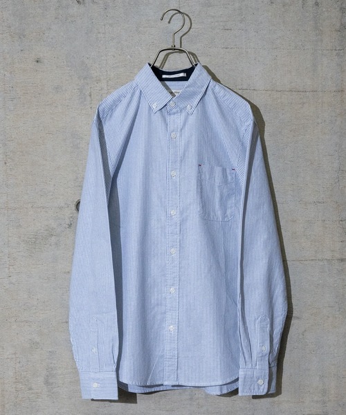Candy Fantasy（キャンディーファンタジー）の「【a】ライトカラーオックスボタンダウン長袖シャツ（シャツ/ブラウス・メンズ・ホワイト/ネイビー/グレー/サックスブルー/ピンク/ブラック系その他/ブルー系その他/ワイン/ブラック系その他2/ブルー系その他2/ホワイト系その他/ブラック/ベージュ/ミント/ピンク系その他/ブラウン/カーキ・MEDIUM/LARGE/X-LARGE）」の13枚目の写真