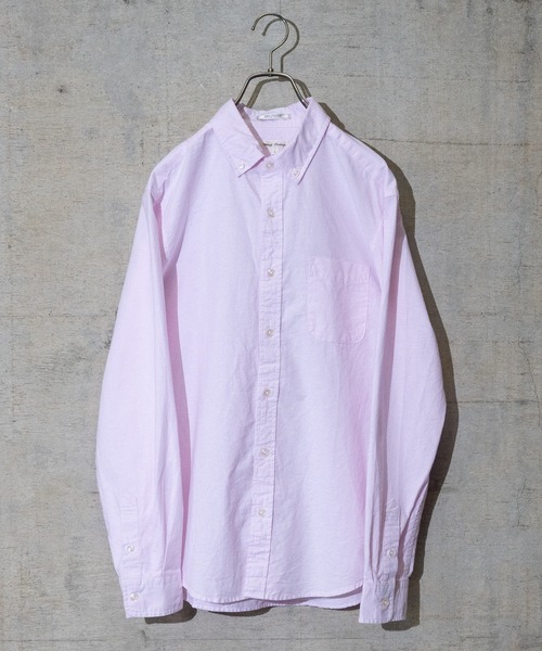 Candy Fantasy（キャンディーファンタジー）の「【a】ライトカラーオックスボタンダウン長袖シャツ（シャツ/ブラウス・メンズ・ホワイト/ネイビー/グレー/サックスブルー/ピンク/ブラック系その他/ブルー系その他/ワイン/ブラック系その他2/ブルー系その他2/ホワイト系その他/ブラック/ベージュ/ミント/ピンク系その他/ブラウン/カーキ・MEDIUM/LARGE/X-LARGE）」の15枚目の写真