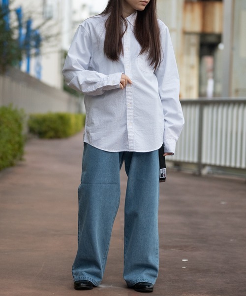 Candy Fantasy（キャンディーファンタジー）の「【a】ライトカラーオックスボタンダウン長袖シャツ（シャツ/ブラウス・メンズ・ホワイト/ネイビー/グレー/サックスブルー/ピンク/ブラック系その他/ブルー系その他/ワイン/ブラック系その他2/ブルー系その他2/ホワイト系その他/ブラック/ベージュ/ミント/ピンク系その他/ブラウン/カーキ・MEDIUM/LARGE/X-LARGE）」の20枚目の写真