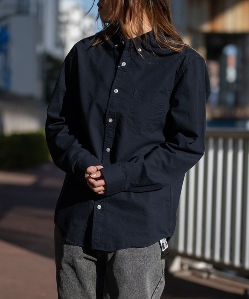 Candy Fantasy（キャンディーファンタジー）の「【a】ライトカラーオックスボタンダウン長袖シャツ（シャツ/ブラウス・メンズ・ホワイト/ネイビー/グレー/サックスブルー/ピンク/ブラック系その他/ブルー系その他/ワイン/ブラック系その他2/ブルー系その他2/ホワイト系その他/ブラック/ベージュ/ミント/ピンク系その他/ブラウン/カーキ・MEDIUM/LARGE/X-LARGE）」の19枚目の写真