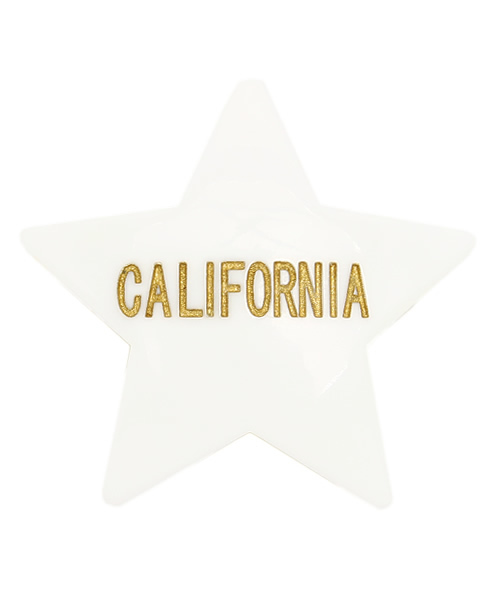 BEAMS BOY（ビームスボーイ）の「BEAMS BOY / CITYロゴ スターバレッタ（バレッタ/ヘアクリップ・レディース・ホワイト/ブラウン/ブルー・ONE SIZE）」の2枚目の写真