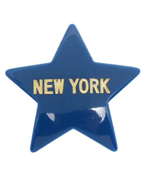 BEAMS BOY（ビームスボーイ）の「BEAMS BOY / CITYロゴ スターバレッタ（バレッタ/ヘアクリップ・レディース・ホワイト/ブラウン/ブルー・ONE SIZE）」の3枚目の写真