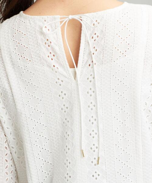 green label relaxing(グリーンレーベルリラクシング)の「CFC カットワーク カフタン ワンピース(ワンピース・レディース・ブラック/オフホワイト・FREE)」の9枚目の写真