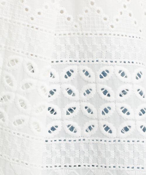 green label relaxing(グリーンレーベルリラクシング)の「CFC カットワーク カフタン ワンピース(ワンピース・レディース・ブラック/オフホワイト・FREE)」の6枚目の写真