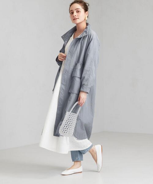 green label relaxing(グリーンレーベルリラクシング)の「CFC カットワーク カフタン ワンピース(ワンピース・レディース・ブラック/オフホワイト・FREE)」の4枚目の写真