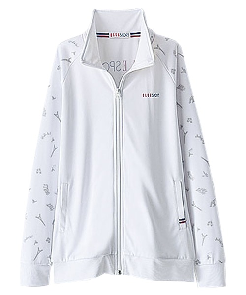 BELLUNA(ベルーナ)の「ELLE SPORT 袖切替ジャケット(その他アウター・レディース・ネイビー/オフホワイト・LARGE/MEDIUM/X-LARGE)」の3枚目の写真