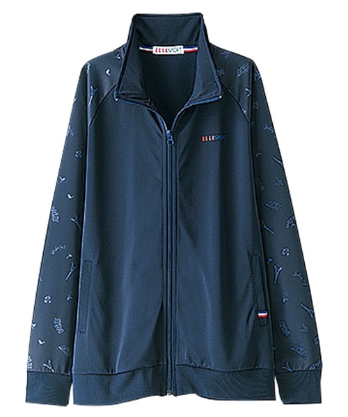 BELLUNA(ベルーナ)の「ELLE SPORT 袖切替ジャケット(その他アウター・レディース・ネイビー/オフホワイト・LARGE/MEDIUM/X-LARGE)」の4枚目の写真