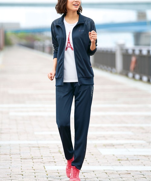 BELLUNA(ベルーナ)の「ELLE SPORT 袖切替ジャケット(その他アウター・レディース・ネイビー/オフホワイト・LARGE/MEDIUM/X-LARGE)」の6枚目の写真