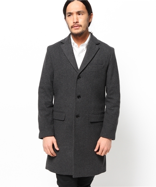 SHIPS JET BLUE（シップスジェットブルー）の「JB: チェスターコート■●（チェスターコート・メンズ・ブラック/ネイビー/チャコールグレー・MEDIUM/SMALL/LARGE）」の13枚目の写真