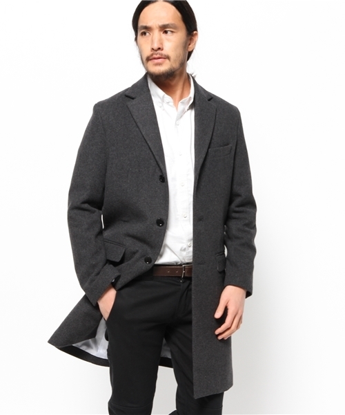 SHIPS JET BLUE（シップスジェットブルー）の「JB: チェスターコート■●（チェスターコート・メンズ・ブラック/ネイビー/チャコールグレー・MEDIUM/SMALL/LARGE）」の16枚目の写真