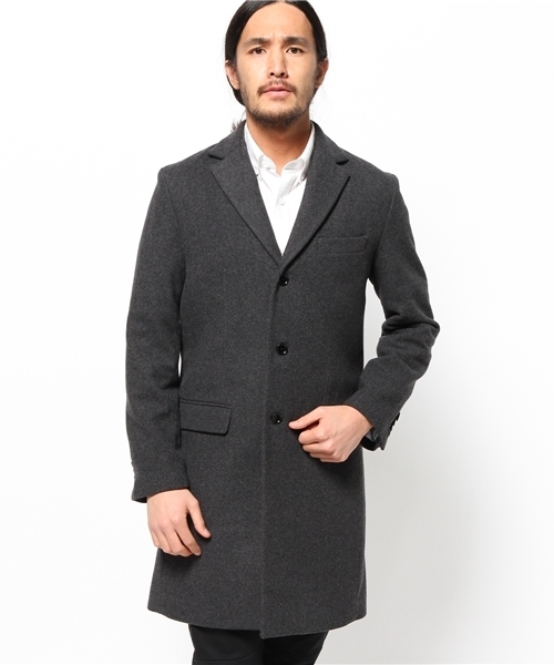 SHIPS JET BLUE（シップスジェットブルー）の「JB: チェスターコート■●（チェスターコート・メンズ・ブラック/ネイビー/チャコールグレー・MEDIUM/SMALL/LARGE）」の18枚目の写真