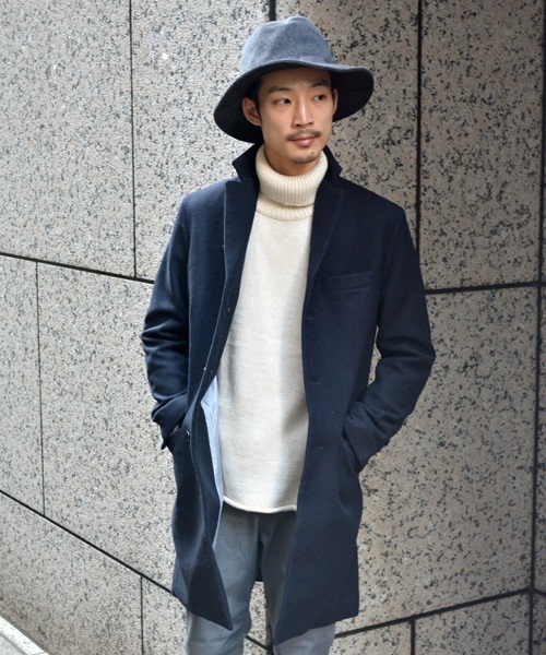 SHIPS JET BLUE（シップスジェットブルー）の「JB: チェスターコート■●（チェスターコート・メンズ・ブラック/ネイビー/チャコールグレー・MEDIUM/SMALL/LARGE）」の21枚目の写真