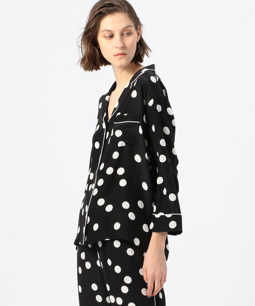 Sleepy Jones Marina Jones Marina ドット 柄パジャマシャツ ルームウェア パジャマ Tomorrowland トゥモローランド のファッション