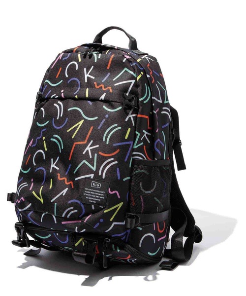 KiU（キウ）の「600D バックパック【2】（バックパック/リュック・メンズ・ブラック系その他/レオパード/ブラック系その他2/ホワイト系その他・FREE）」の3枚目の写真