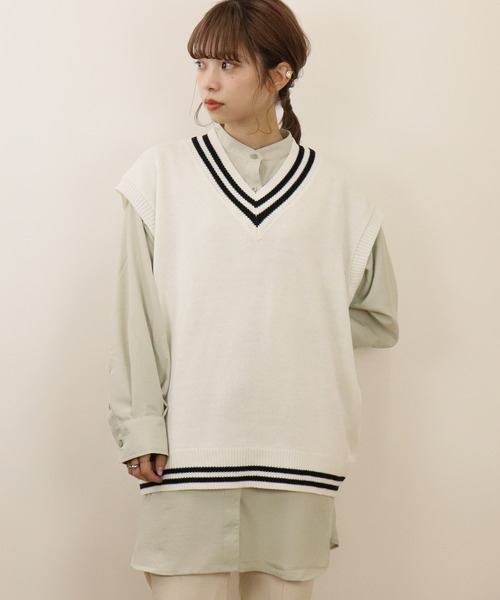 Tiptop ティップトップ の ss チルデンニットベスト ベスト Wear