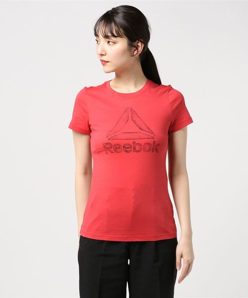 Reebok(リーボック)の「GS トレース デルタ Tシャツ / Graphic Series Crew Tee(Tシャツ/カットソー・レディース・レッド/ピンクベージュ/グレー・SMALL/MEDIUM/LARGE/X-LARGE)」の6枚目の写真