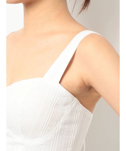 d.i.a. キャミソール DAY CLOSET キャミソール レディース ツヤ感サテン風カップ付きV