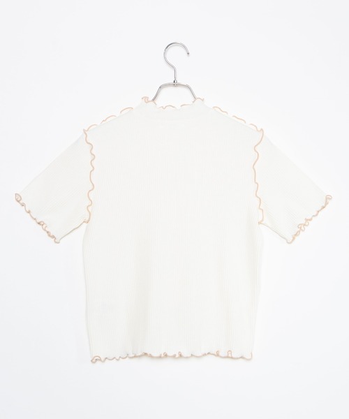 WEGO（ウィゴー）の「WEGO/配色メロウプチハイリブTシャツ（Tシャツ/カットソー・レディース・ホワイト/ベージュ・FREE）」の15枚目の写真