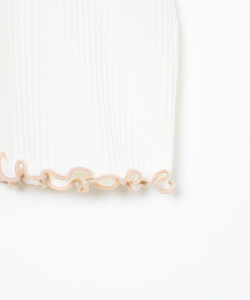 WEGO（ウィゴー）の「WEGO/配色メロウプチハイリブTシャツ（Tシャツ/カットソー・レディース・ホワイト/ベージュ・FREE）」の17枚目の写真