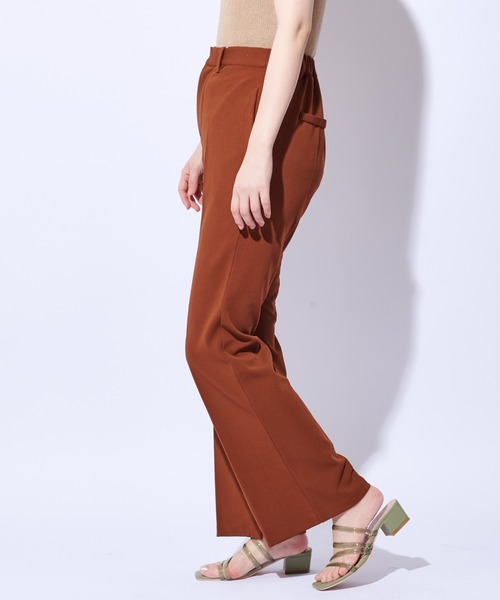 natural couture（ナチュラルクチュール）の「インサイドスリットカットパンツ（その他パンツ・レディース・アイボリー/ブラウン・L/S/M）」の11枚目の写真