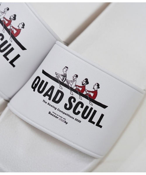 JUNRED（ジュンレッド）の「【Soccer Junky/サッカージュンキー】コラボシャワーサンダル（スリッポン・メンズ・ホワイト/グリーン・M/L）」の8枚目の写真