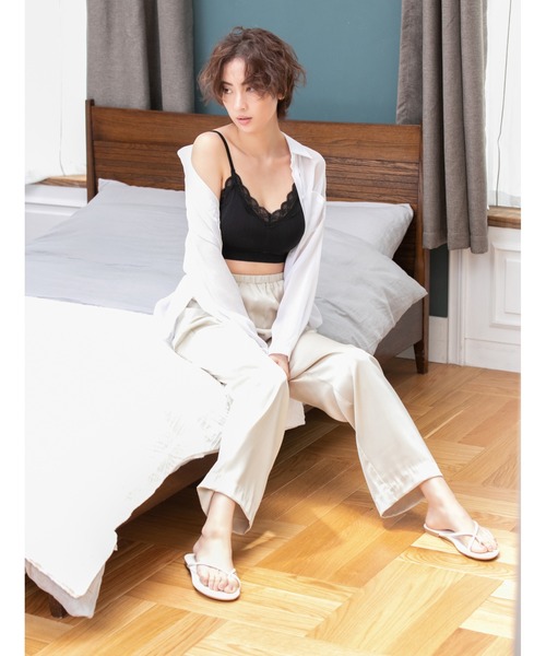 fifth（フィフス）の「ドロップショルダーシアーシャツ（シャツ/ブラウス・レディース・ライトグリーン/ピンク/ホワイト・MEDIUM）」の13枚目の写真