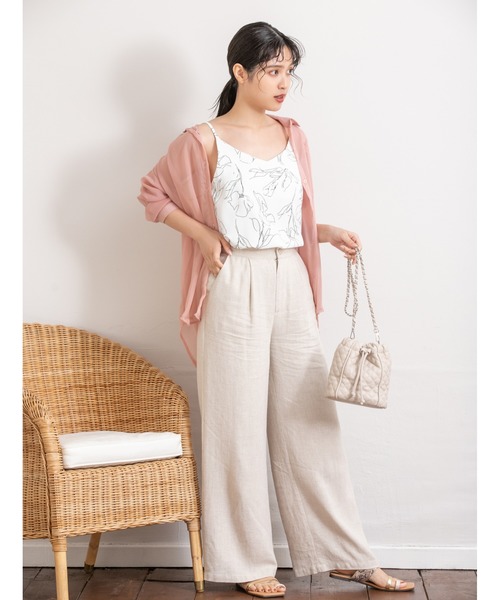 fifth（フィフス）の「ドロップショルダーシアーシャツ（シャツ/ブラウス・レディース・ライトグリーン/ピンク/ホワイト・MEDIUM）」の21枚目の写真