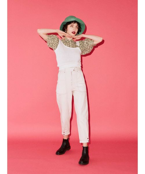 jouetie（ジュエティ）の「ヘムボタンカラーステッチパンツ（その他パンツ・レディース・アイボリー/ブラック・SMALL/MEDIUM）」の18枚目の写真