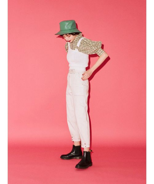 jouetie（ジュエティ）の「ヘムボタンカラーステッチパンツ（その他パンツ・レディース・アイボリー/ブラック・SMALL/MEDIUM）」の14枚目の写真