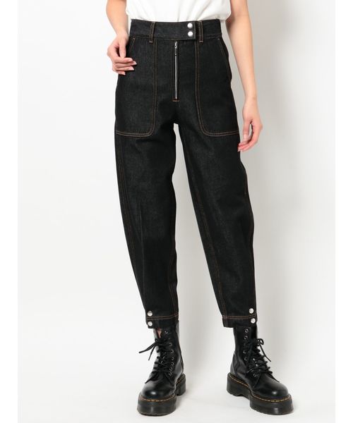 jouetie（ジュエティ）の「ヘムボタンカラーステッチパンツ（その他パンツ・レディース・アイボリー/ブラック・SMALL/MEDIUM）」の11枚目の写真