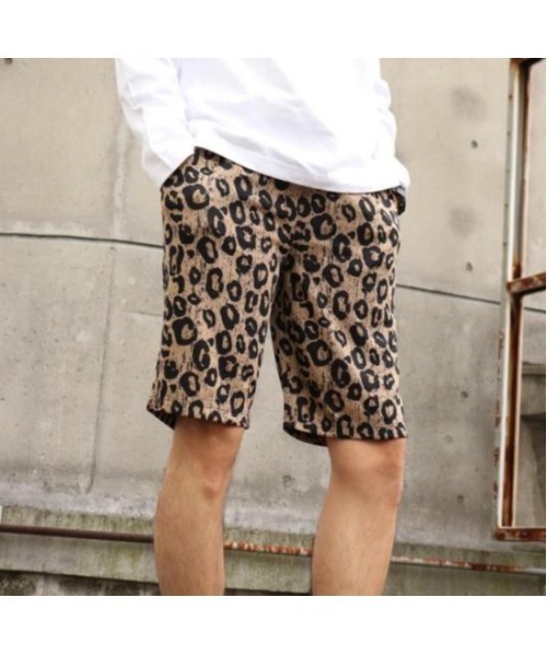 Healthknit Product(ヘルスニットプロダクト)の「Healthknit Product ヒョウ柄ハーフパンツ(LS)(その他パンツ・メンズ・レオパード・M/L)」の2枚目の写真
