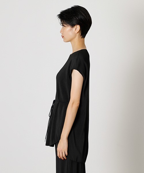 EZUMi 新品 side pleats tops サイド プリーツ トップス EASY PLEATS TOPS/イージープリーツトップス（Tシャツ