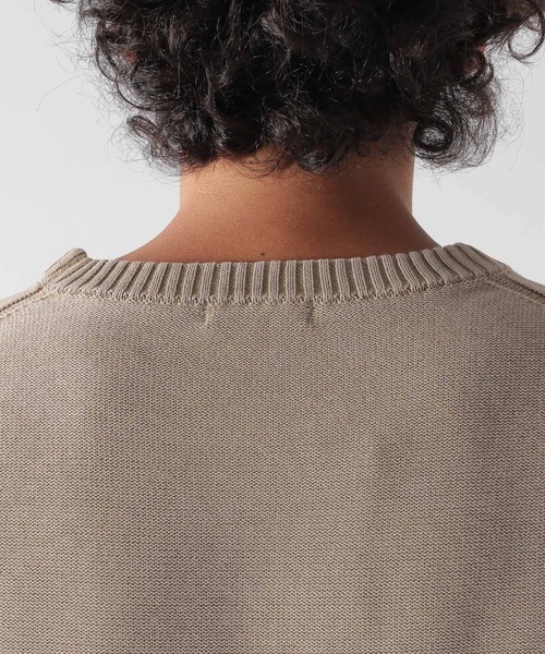 BAYFLOW(ベイフロー)の「12Gフェイドニットプルオーバー L/S(ニット/セーター・メンズ・チャコールグレー/ベージュ/グリーン/ピンク・SMALL/MEDIUM/LARGE)」の17枚目の写真