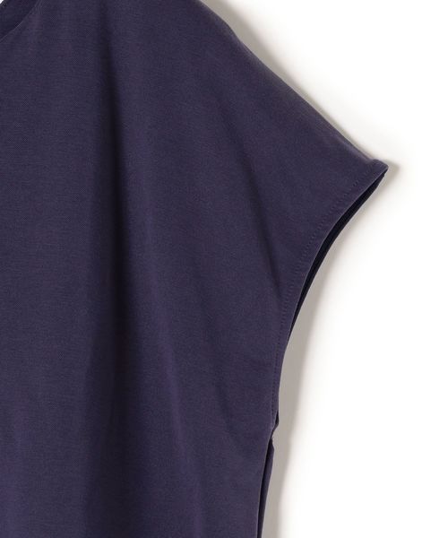 SHIPS(シップス)の「サンドウォッシュバックギャザーショートスリーブプルオーバー(Tシャツ/カットソー・レディース・ベージュ/ブルー/ブラウン・ONE SIZE)」の7枚目の写真