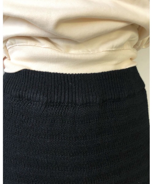 Auntie Rosa Holiday(アンティローザホリデー)の「フリンジ柄編みスカート(スカート・レディース・ブラウン/ナチュラル/ブラック・FREE)」の14枚目の写真