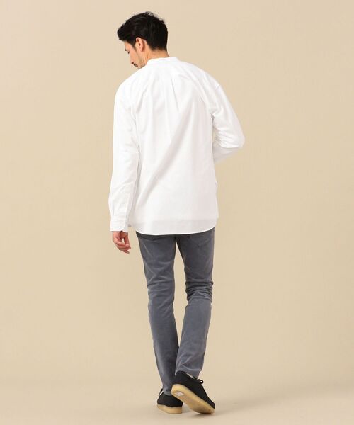 SHIPS（シップス）の「SHIPS: ビッグシルエット 速乾 ジャージー バンドカラー シャツ（シャツ/ブラウス・メンズ・ホワイト/ブルー/ネイビー・MEDIUM/LARGE/SMALL/X-LARGE）」の10枚目の写真