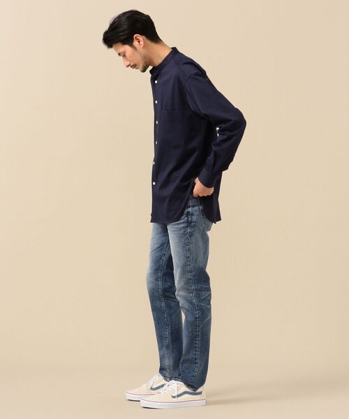 SHIPS（シップス）の「SHIPS: ビッグシルエット 速乾 ジャージー バンドカラー シャツ（シャツ/ブラウス・メンズ・ホワイト/ブルー/ネイビー・MEDIUM/LARGE/SMALL/X-LARGE）」の21枚目の写真