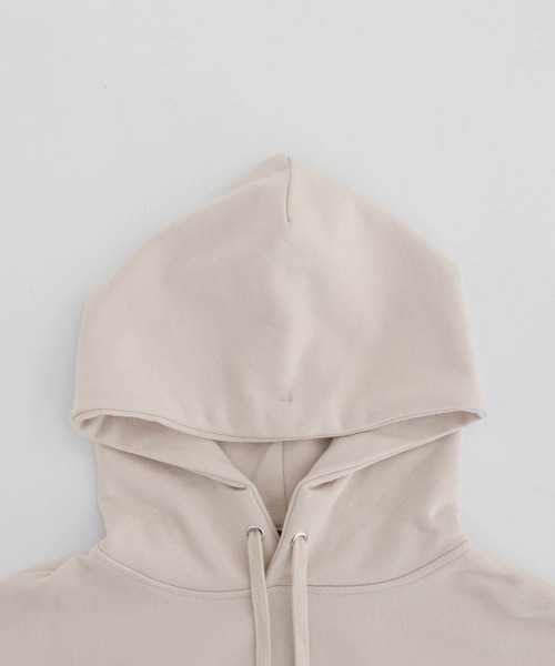 オーバーサイズ イラストロゴプリント 裏毛プルオーバーパーカー