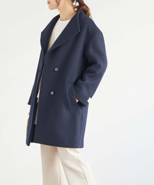 Doux archives（ドゥアルシーヴ）の「ビッグカラーチェスターコート  