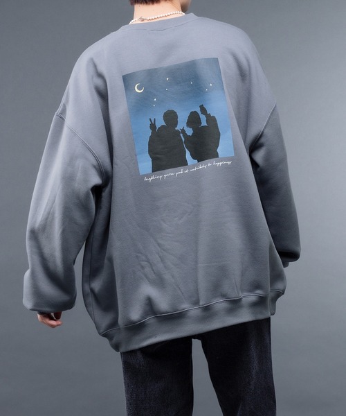 kutir(クティール)の「裏起毛コリアン風アソートスウェット(スウェット・メンズ・サックスブルー/ブラック/オフホワイト/ダークブルー/モカ/ホワイト・LARGE/MEDIUM)」の6枚目の写真