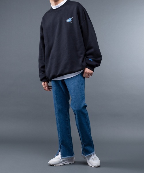 kutir(クティール)の「裏起毛コリアン風アソートスウェット(スウェット・メンズ・サックスブルー/ブラック/オフホワイト/ダークブルー/モカ/ホワイト・LARGE/MEDIUM)」の22枚目の写真