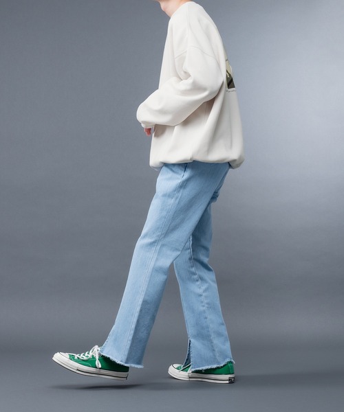 kutir(クティール)の「裏起毛コリアン風アソートスウェット(スウェット・メンズ・サックスブルー/ブラック/オフホワイト/ダークブルー/モカ/ホワイト・LARGE/MEDIUM)」の17枚目の写真