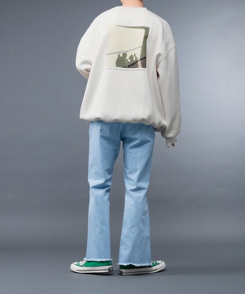 kutir(クティール)の「裏起毛コリアン風アソートスウェット(スウェット・メンズ・サックスブルー/ブラック/オフホワイト/ダークブルー/モカ/ホワイト・LARGE/MEDIUM)」の16枚目の写真