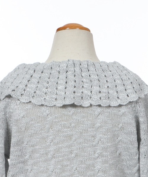 axes femme(アクシーズファム)の「リボン付きラメニットPO(ニット/セーター・キッズ・グリーン/ホワイト・MEDIUM/X-LARGE/LARGE/SMALL/XX-LARGE)」の21枚目の写真