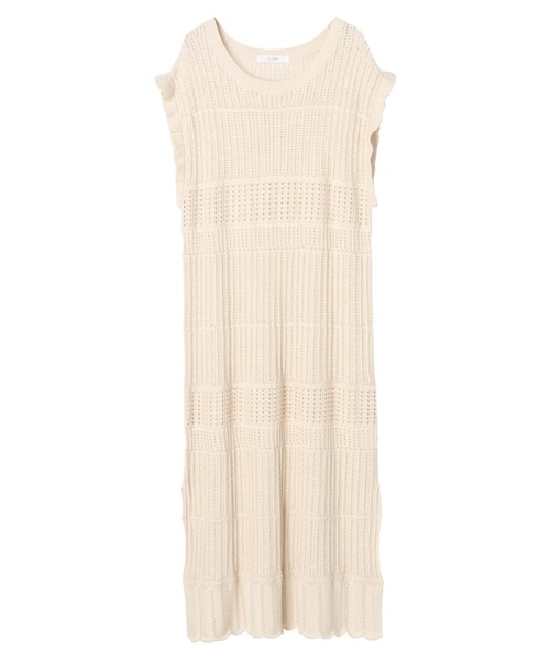 SLURR(スラ―)の「透かし編みサイドスリットロング丈ベスト(ベスト・レディース・ブラック/ベージュ/その他8・FREE)」の13枚目の写真